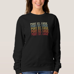 Sudadera Puerto St Lucie Florida Puerto St Lucie FL Retro V