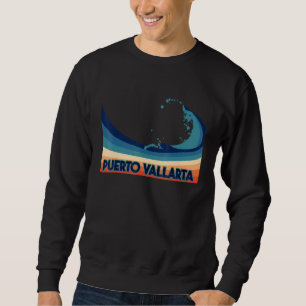 Sudadera Puerto Vallarta México Surf Retro  Vela y Pesca