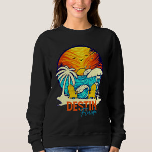 Sudadera Puesta de sol de Destin Florida Vacaciones Parejas