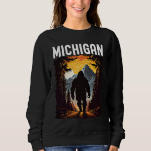 Sudadera Puesta de sol de Michigan retro vintage camping se