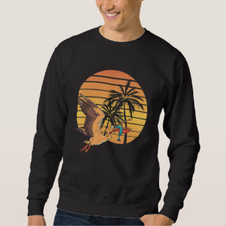 Sudadera Puesta de sol de verano Pelicano Ave Animal Pescar
