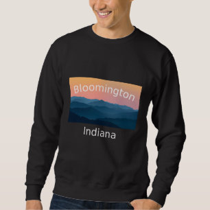 Sudadera Puesta de sol en la montaña de Bloomington Indiana