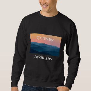 Sudadera puesta de sol en la montaña de Conway Arkansas ciu