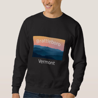 Sudadera puesta de sol en la montaña de la ciudad natal Bra