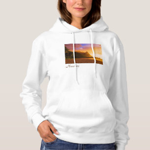Sudadera Puesta de sol en la playa dorada, Hawái