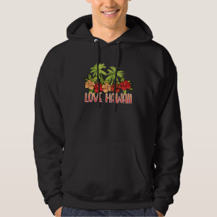 Sudadera Puesta de sol genial de Maui Flor de Hibisco Hawai