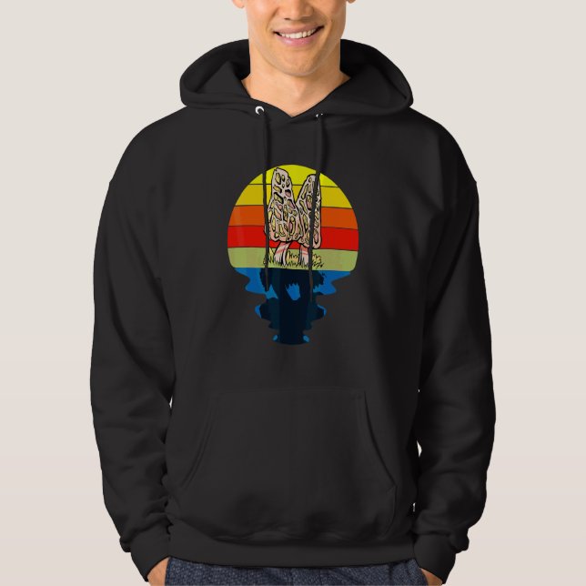 Sudadera Puesta de sol recogiendo setas morel (Anverso)