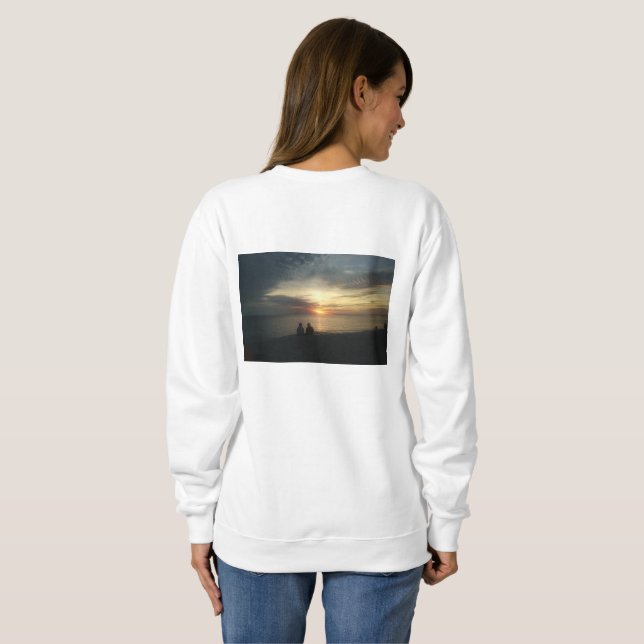 Sudadera Puesta del sol de la isla de Sanibel (Reverso completo)