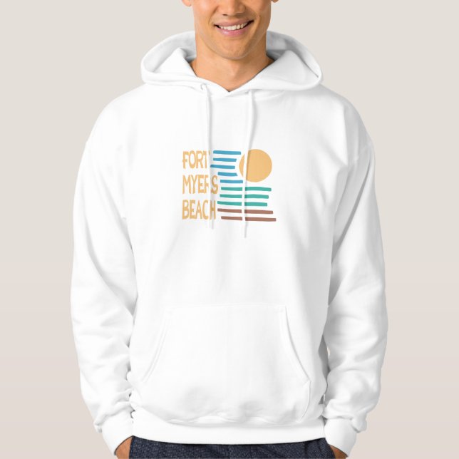 Sudadera Puesta del sol geométrica de la Florida de la (Anverso)