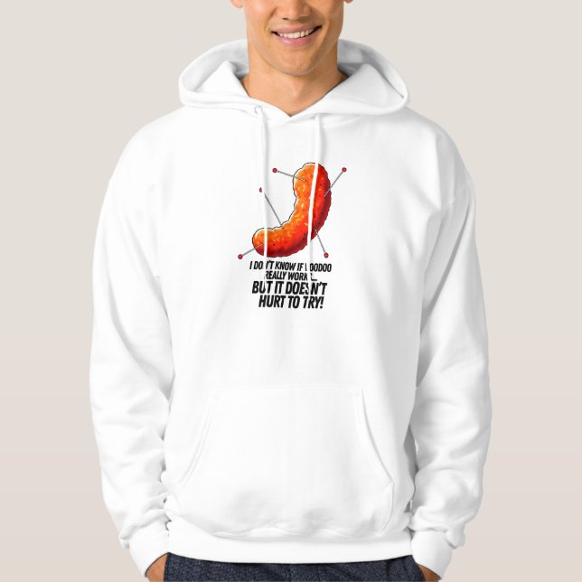 Sudadera Puff de queso vudú - Chiste anti Trump (Anverso)