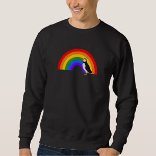 Sudadera Puffin Arcoíris Pájaro Pájaro Observador de aves B