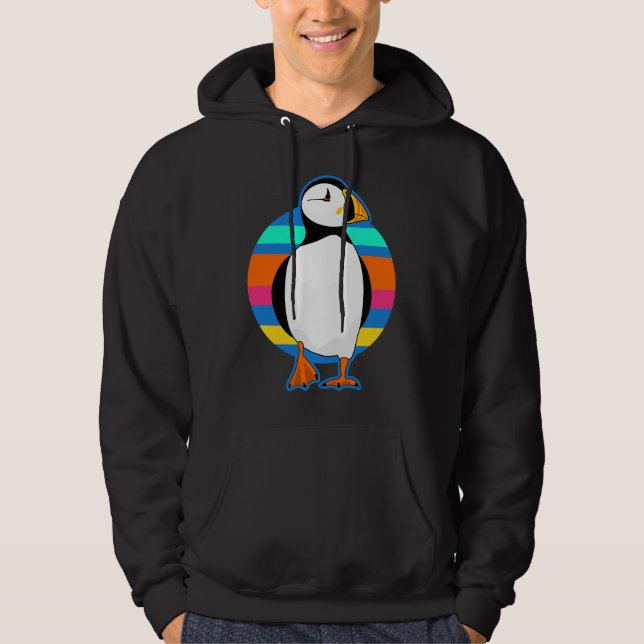 Sudadera Puffin retro (Anverso)