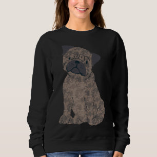 Sudadera Pug Brindle - Camiseta Clásica de Pug de estilo ac