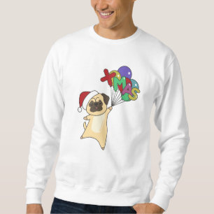 Sudadera Pug Christmas Snow Winter Animals Dogs