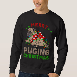 Sudadera Pug Christmas Tree Lights Xmas Gifts Boys Pugmas S