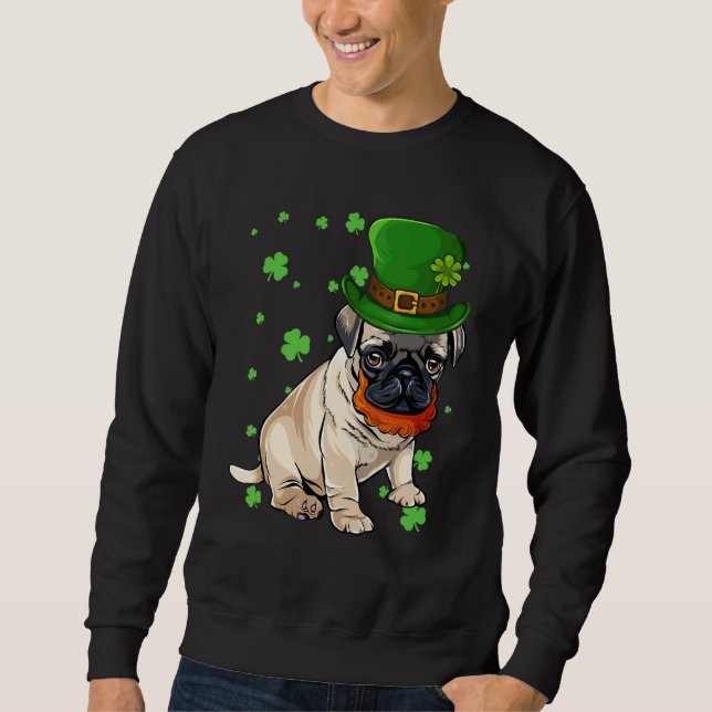 Sudadera Pug Cleve St Patrick (Anverso)