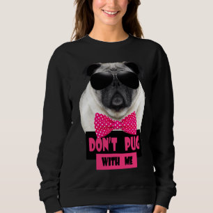 Sudadera Pug Con Gafas De Sol Y Un T-Shi Clásico De Bow