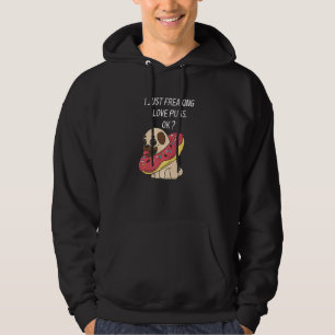 Sudadera Pug de amor de pug lindo me estoy helando de amor 