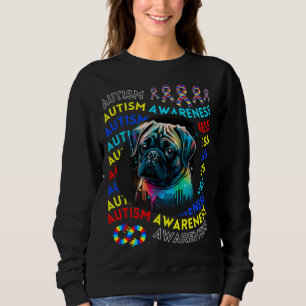 Sudadera Pug De Conciencia Del Autismo Para Maestras De Aut