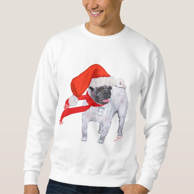 Sudadera Pug de Navidad (Anverso)
