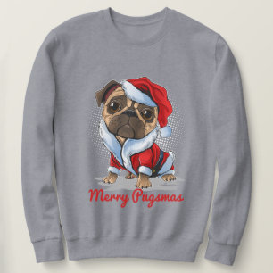 Sudadera Pug de Navidad