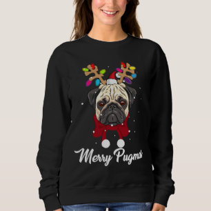 Sudadera Pug de navidades - Tirador de Navidad Árbol de per