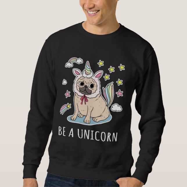 Sudadera Pug divertida , perro de pug , regalos de pug , pe (Anverso)