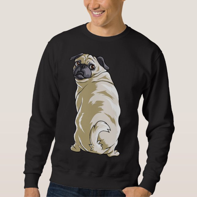 Sudadera Pug Funny Mascota Cachorro Perro Lover Camiseta Es (Anverso)
