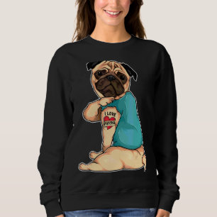 Sudadera Pug I Love Grandma Tattoo Appart Dog Grandma