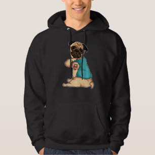 Sudadera Pug I Love Nana Tattoo Apparel Dog Nana Madre D