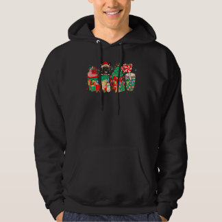 Sudadera Pug Iced Latte Snowmen Sweets Snow Christmas Coffe