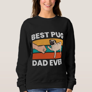 Sudadera Pug Lover Mejor Papá Pug Nunca Camiseta Esencial 9