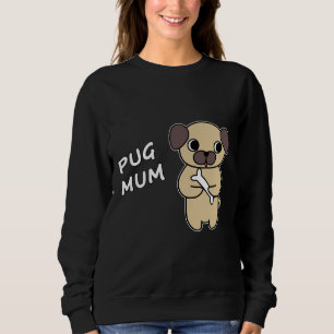 Sudadera PUG MAMÁ 3 camiseta clásica 31