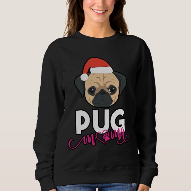 Sudadera pug Mom, pug Mama, pug Owner Gift, Sausage Dog Lov (Anverso)
