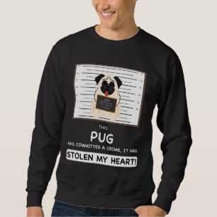 Sudadera Pug Mugshot - Gracioso Regalo Pug Para Perro Lover