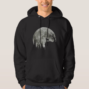 Sudadera pug on mountain big moon tema de halloween