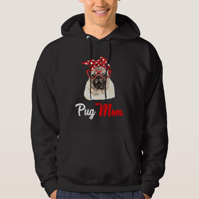 Sudadera pug , pug mama , pug mama , pug dog , pug regalo p (Anverso)