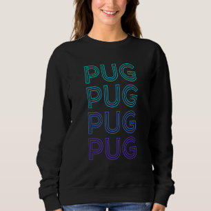 Sudadera Pug Retro
