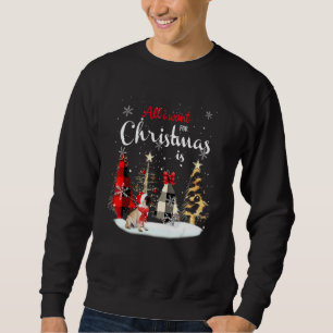 Sudadera Pug Todo Lo Que Quiero Para Los Navidades Son Perr