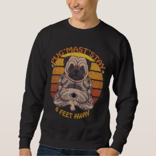 Sudadera Pug&x27;Mast&x27;Stay, A 6 Pies. Pug dog sunset