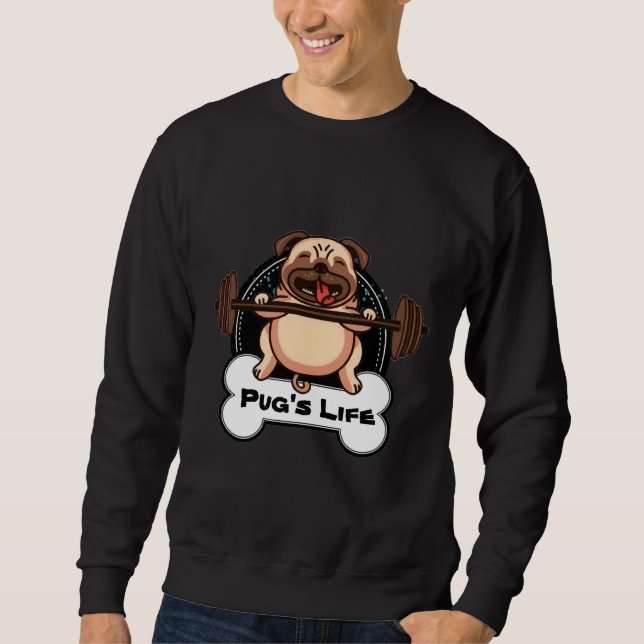 Sudadera Pug&x27;s Life Classic T-Shirt 670 (Anverso)