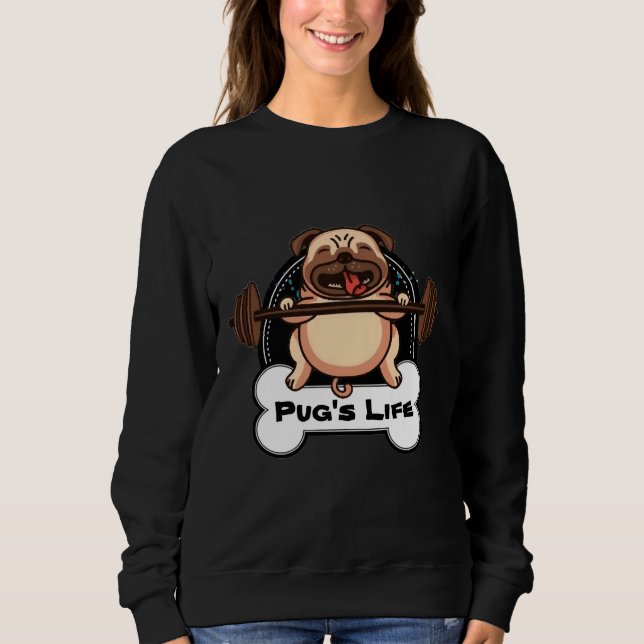 Sudadera Pug&x27;s Life Classic T-Shirt 670 (Anverso)