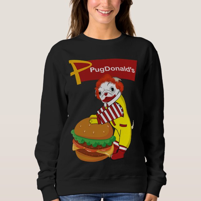 Sudadera PugDonald&x27;s-Pug Burger Burn Classic T-Shirt 2 (Anverso)