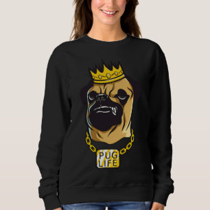 Sudadera PUGLIFE - Para Los Amantes De Pug La Camiseta Esen
