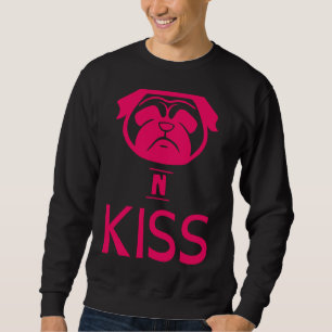 Sudadera ¡Pugs! Pug and Kiss - besos para perros - xoxo - p