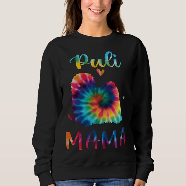 Sudadera Puli Mama Tie Dye Dog Mom Mothers Day (Anverso)