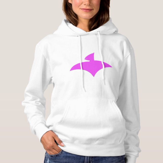 Sudadera Pull à Capuche Blanc Pour Femmes (AirFly Pink) (Anverso)