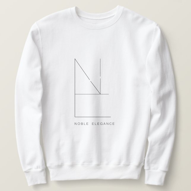 Sudadera Pull Blanc Pour Hommes (Noble Elégance) (Anverso del diseño)