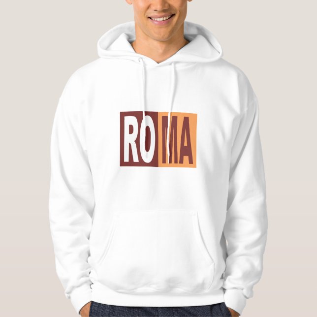 Sudadera Pullover con el capo ROMA ITALIA (Anverso)