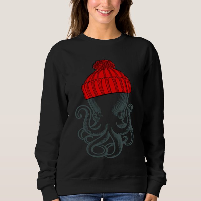 Sudadera Pulpito con gorro de punto gráfico (Anverso)